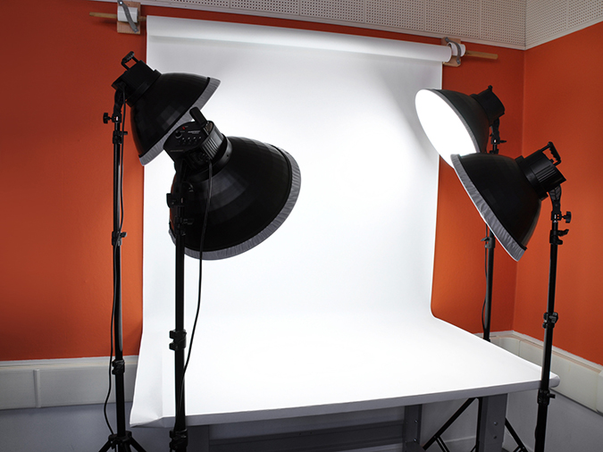A professional lighting setup.